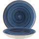 6x Bonna Aura Dusk Gourmet Teller rund 20cm 50cl 4cm tief Blau Creme Porzellan ADKGRM20CK Suppenteller Pasta Speise Geschirr