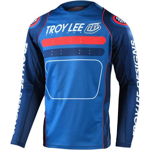 Troy Lee Designs Sprint Drop In Jugend Fahrrad Jersey, rot-blau, Größe M