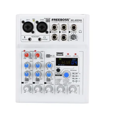 DC 5V 88 DSP Effects Sound Console Assad Bluetooth Mobile PC USB Record Echo Reverb 4 Channel
