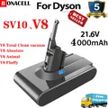 Batterie de Remplacement pour Dyson V8 SV10 21.6V 4000mAh Li-ION Compatible avec Dyson V8 Absolute