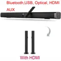 Barre de son Bluetooth 37 pouces compatible HDMI pour TV LED montage mural Home cinéma 3D son