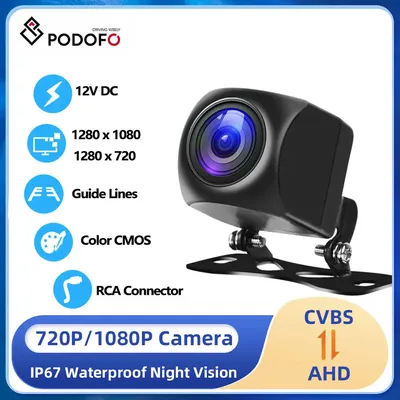 PodoNuremberg-Caméra de recul AHD 1080P pour voiture objectif fisheye vision nocturne Starlight