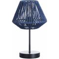 7hsevenon - Lampe à poser Xia 20,5x20,5x20,5x34cm Deco - Bleu et noir