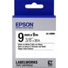 Epson - LK-3WBN - Standard - Noir sur Blanc - 9mmx9m - Noir sur blanc - LabelWorks LW-1000P