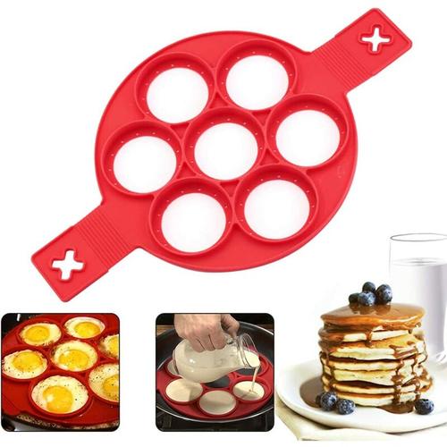 Silikon Pfannkuchenform, Pancake Maker, Antihaft-Küchenwerkzeug Ring Maker Pfannkuchen Zubehör Ring