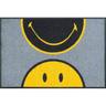 Wash&dry - Waschbare Fußmatte Smiley - Half Smile - ca 50 x 75 cm Wash+Dry
