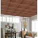 Dundee Deco Falkirk Perth 2 ft. x 2 ft. Glue Up PVC Ceiling Tile PVC, Copper in Brown | 0.02 H x 24 W x 24 D in | Wayfair PRWF-N116AC-10