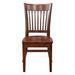 Julia Side Chair - Walnut Wood in Red/Brown Restaurant Furniture by Barn Furniture | 37 H in | Wayfair DRWMCW1007DM