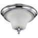 Nuvo Teller Flush Mount Glass in White | 8.25" H x 13.25" W | Wayfair 60/4271