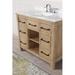 Birch Lane™ Sharice 42" Single Bathroom Vanity Set Marble, Solid Wood in Brown/Gray | 37.5 H x 42 W x 22 D in | Wayfair