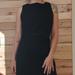 Burberry Dresses | Burberry Black Rushed Side Wool Elastine Sleeveless Mini Sheath Dress | Color: Black | Size: 8