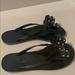 Kate Spade Shoes | Kate Spade Plastic Flip-Flops With Cute Design | Color: Black | Size: 7