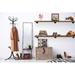 Loon Peak® 60" Industrial Rustic Wood Wall Shelf - Espresso Real Wooden Shelf - 1 Set Wood in Brown/Green | 17.72 H x 60 W x 12.01 D in | Wayfair