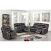 Latitude Run® 3 Piece Faux Leather Reclining Living Room Set Faux Leather in Black | 41 H x 86 W x 37 D in | Wayfair Living Room Sets