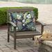 Longshore Tides Dining Chair Outdoor Cushion Cover Polyester in Green/Black | 0 H x 24 W in | Wayfair C5AC7CFD74FD4794A128337497534F52