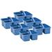 Rebrilliant Storage Plastic Bedside Caddy Set Plastic in Blue | 9 H x 9.25 W x 5.25 D in | Wayfair 474A0EB55BE94620A025C03C0BA197CA
