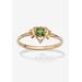 Women's Yellow Gold-Plated Simulated Birthstone Ring by PalmBeach Jewelry in August (Size 10)