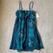 Free People Dresses | Free People Nwt Bohemian Print Floral Dress Women’s Size Xs | Color: Blue/Green | Size: Xs