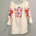 Free People Dresses | Free People Ivory Floral Embroidered Dress Size Small Nwt | Color: Cream | Size: S