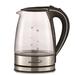 Brentwood 1.7 qt. Electric Tea Kettle Stainless Steel/Aluminum/Silicone in Black/Gray | 9.25 H x 6.5 W x 8.25 D in | Wayfair KT1900BK