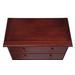 100% Solid Wood Five Drawer Chest, Mahogany - Palace Imports 53102