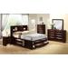 Roma Queen Storage 5PC Bedroom Set in Grey - Picket House Furnishings SS520QB5PC