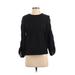 Simply Vera Vera Wang Pullover Sweater: Black Tops - Women's Size Small