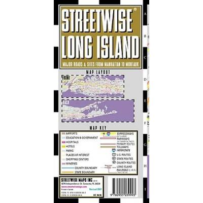 Streetwise Long Island Map - Laminated Regional Road Map Of Long Island, New York