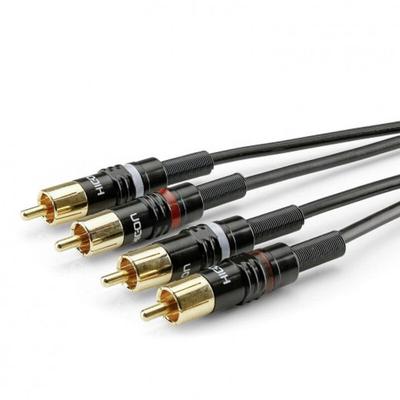 Sommer Cable - HBP-C2-0150 Klinke / Cinch Audio Anschlusskabel [2x - 2x Cinch-Stecker] 1.50 m