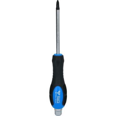 BRILLIANT TOOLS Schraubendreher Kreuzschlitz mit Schlagkappe PH2 - BT034810 Image