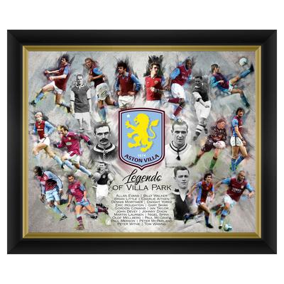 Aston Villa Legend Timeline Gerahmter Druck – 50,8 x 40,6 cm Image