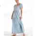Anthropologie Dresses | Anthropologie Tiered Maxi Dress | Color: Blue/White | Size: Various
