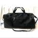 Gucci Bags | Gucci Unisex Vintage Black Nylon & Leather Folding Compact Duffel Travel Bag | Color: Black/Silver | Size: See Description