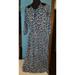 Michael Kors Dresses | Michael Kors True Navy Floral Cold Shoulder Tie-Neck Pleated Midi Dress Org $175 | Color: Blue | Size: S