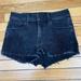 American Eagle Outfitters Shorts | American Eagle Black Super Super Stretch X Hi Rise Shortie Cutoff Jean Shorts | Color: Black | Size: 4