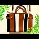 Michael Kors Bags | Brand New! Michael Kors Mk Brown Stripes Purse Bag | Color: Brown | Size: Os