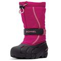 Sorel KIDS FLURRY Waterproof Unisex Kids Snow Boots, Red (Deep Blush x Tropic Pink) - Youth, 6 UK