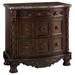 Benjara 3 - Drawer Solid Wood Nightstand in Wood in Brown | 33.5 H x 35.75 W x 19.75 D in | Wayfair BM248120