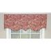 Fleur De Lis Living Aikens Paisley Mod Regal 52" Window Valance Cotton Blend in Red | 17 H x 52 W x 3 D in | Wayfair