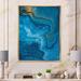 Orren Ellis Modern Framed Canvas Wall Art Print Metal in Blue | 40 H x 30 W in | Wayfair 9A9EA2E909314A938D061054A82A5059