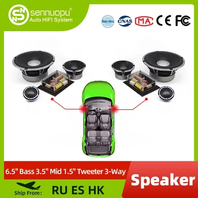 Sennuopu – haut-parleurs de voiture SK-8 basse Hifi haut-parleur 16 Cm tweeter et caisson de