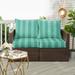 Humble + Haute Preview Capri Outdoor/Indoor Deep Seating Loveseat Pillow and Cushion Set 22.5in x 22.5in x 5in