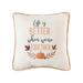 10" x 10" Life Is Better When We're Together Harvest Embroidered Fall Throw Pillow