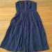 J. Crew Dresses | J Crew | Strapless Silk Cocktail Dress | Size 6 | Color: Black/Blue | Size: 6