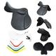 Wonder Wish General Purpose Saddle- Self Adjusting Changeable Gullet Synthetic All Purpose Saddle (17, Black)