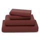 Cosy House Collection Luxury Bamboo Sheets - 3 Piece Bedding Set - Bamboo Viscose Blend - Soft, Breathable, Deep Pocket - 1 Duvet Cover, 1 Fitted Sheet, 1 Pillow Case - Single, Burgundy