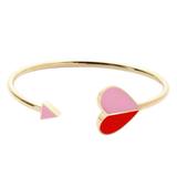 Kate Spade Jewelry | Kate Spade Red Heritage Spade Gold Flex Cuff Pink Bracelet | Color: Pink/Red | Size: Os