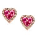 Kate Spade Jewelry | Kate Spade Spell It Out Heart Earrings | Color: Pink | Size: Os