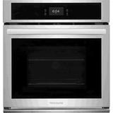 Frigidaire 27" 3.8 cu. ft Self-Cleaning Convection Single Wall Oven, Stainless Steel in Black | 29.5 H x 27 W x 27.44 D in | Wayfair FCWS2727AB