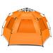 S-nova UPF 50+ 3-Person Fiberglass Pop Up Beach Tent Sun Shelter Fiberglass in Orange | 52 H x 100 W x 50 D in | Wayfair GP-MV-11620OG